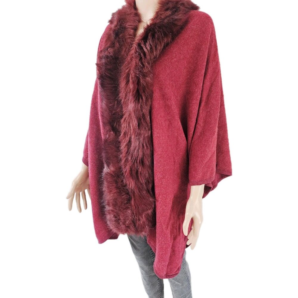 Studio Burgundy Cape Women's